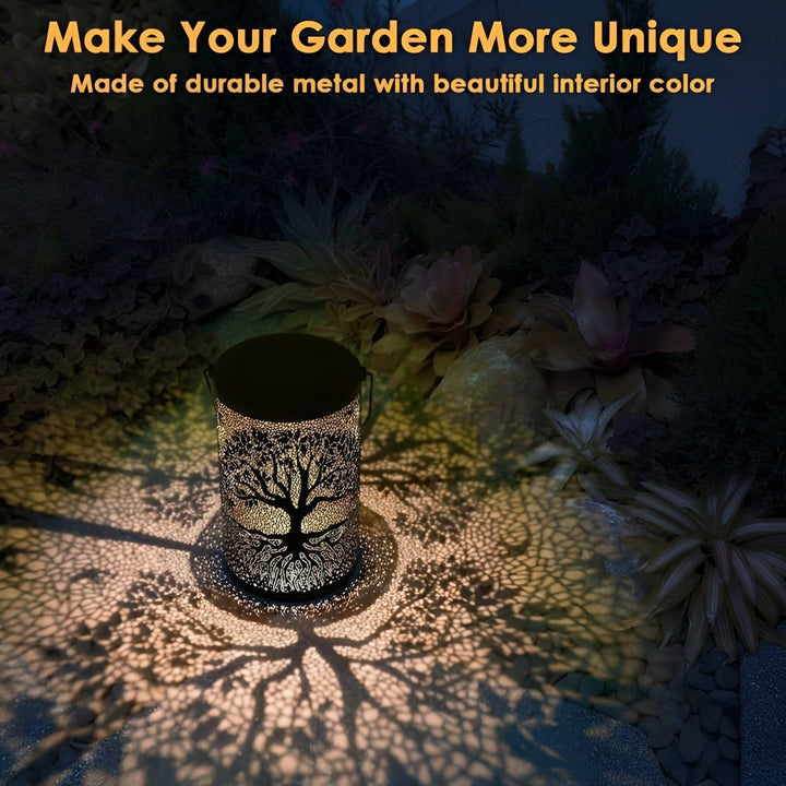 SolarArt Lantern - Luksus Metall Kunst Dekorasjon Solar Utendørs Lantern | Luvikno