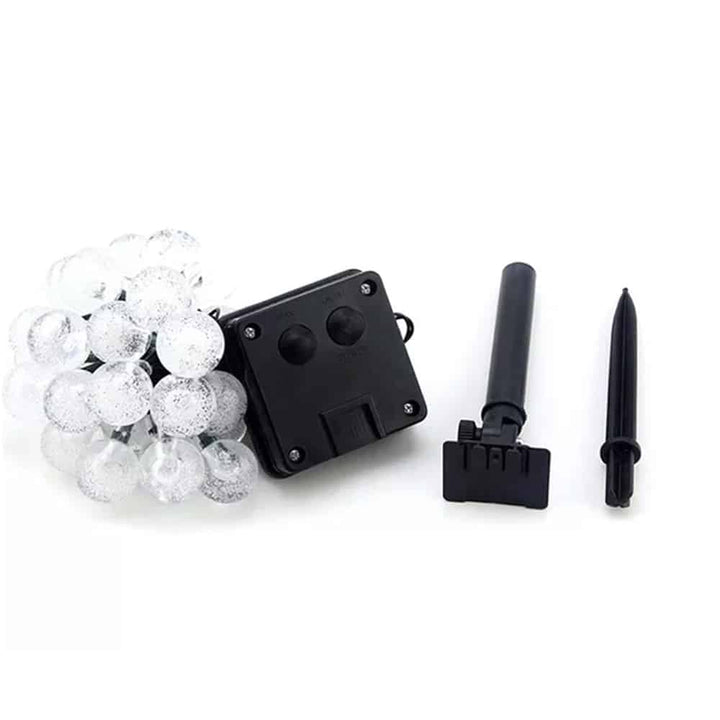 Solcelle lyslenker med ball lys - 5M-20 LED / 7M-50 LED / 12M-100 LED | Luvikno