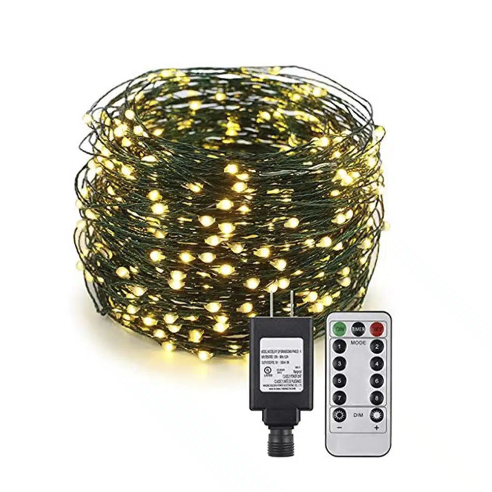 LED lyslenker med fjernkontroll og 8 lysinnstillinger – 30/40/50 meter – | Luvikno