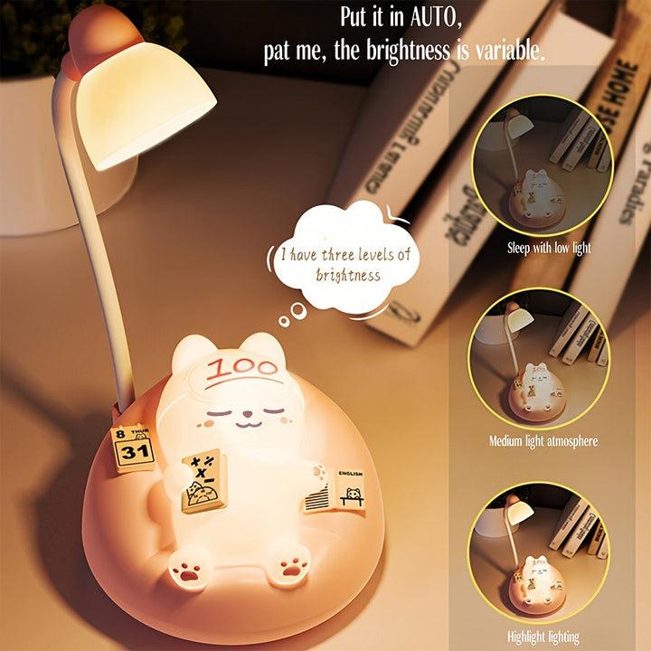 LumiKat Lampe - Søt LED Katt Nattlampe Luvikno
