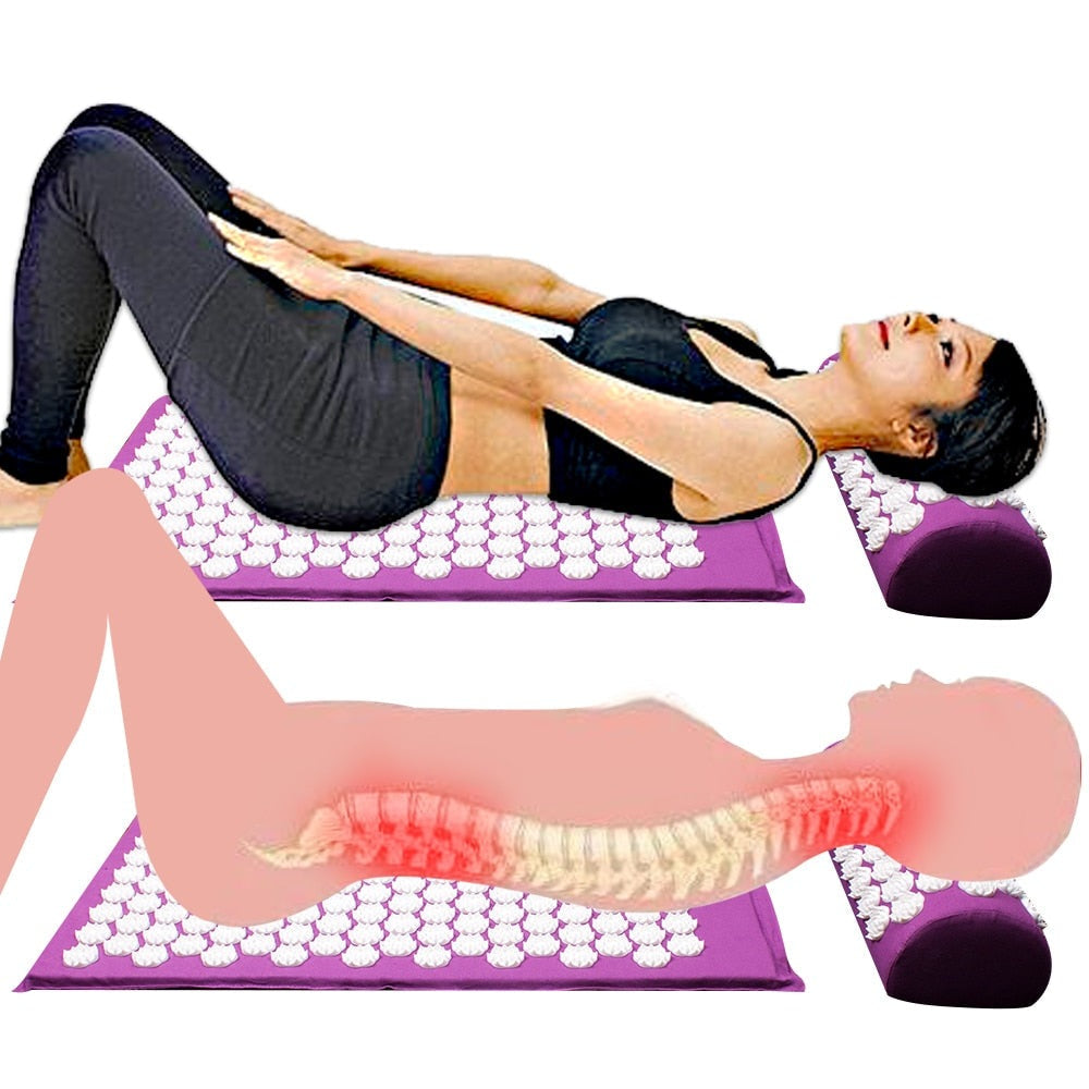 RelaxPress – Akupressur Yogamatte og Kussensett Luvikno