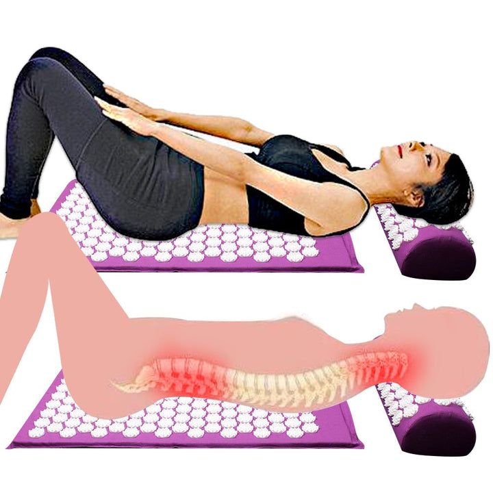 RelaxPress – Akupressur Yogamatte og Kussensett Luvikno