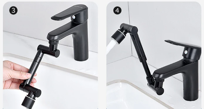 FlexiFlow 360° roterende og utvidbar kranhette Luvikno