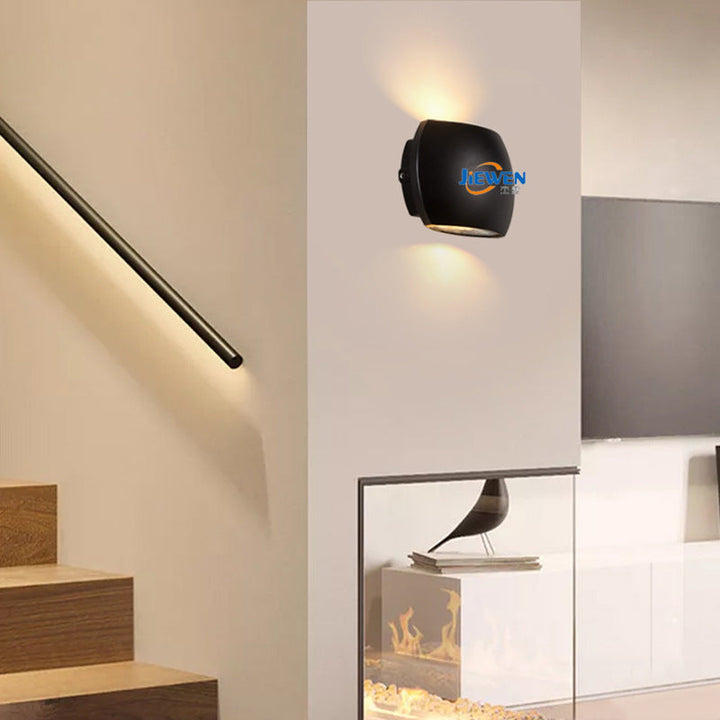 Moderne Industriell Halvsirkel Aluminium LED Utendørs Vegglampe For Hage | Luvikno