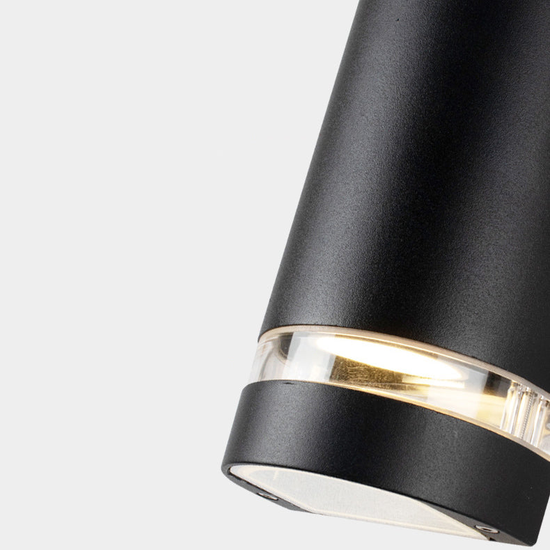 Samtidig industriell vanntett aluminiumsylinder LED opp og ned lyssterk spotlight vegglampe for utendørs terrasse | Luvikno