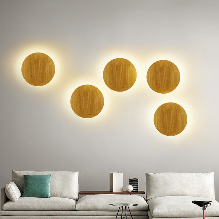 Luvikno | Moderne Minimalistisk Rund Uregelmessig Oval Tre LED Vegglampe for Stue