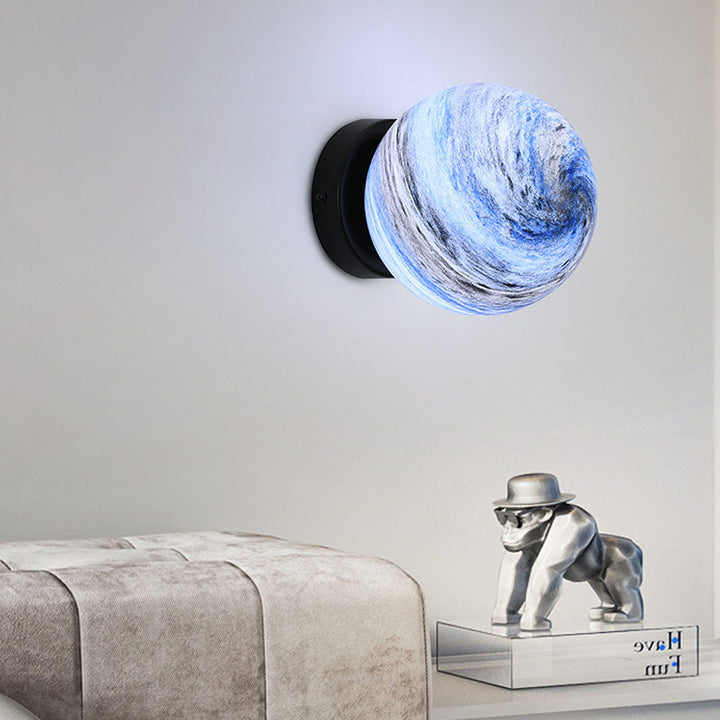 Glass Ceiling Light Modern Globe Fixture Luvikno