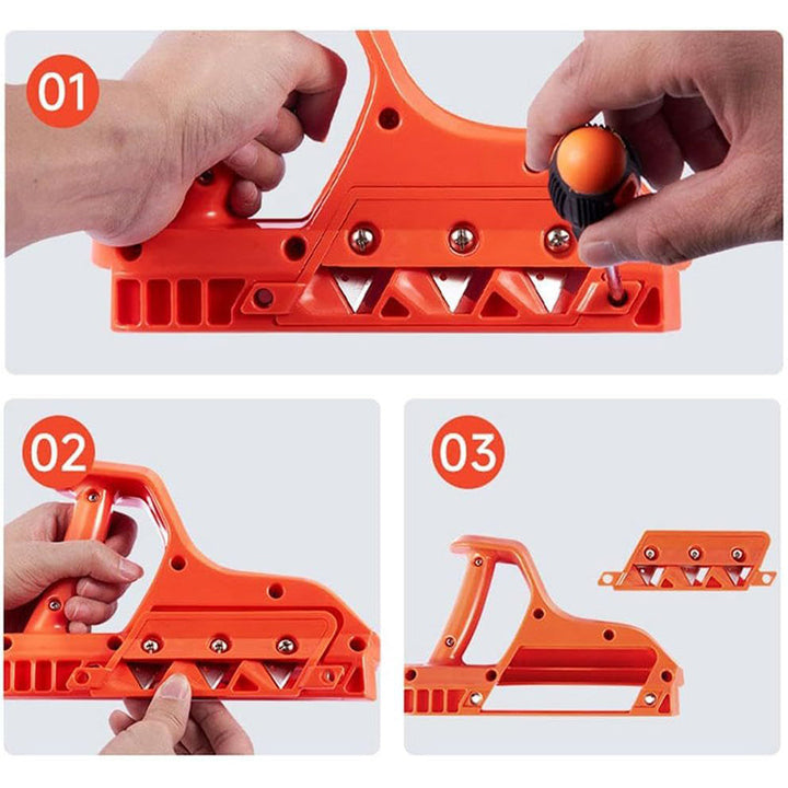 Precisio Faseving - Manuell Kanttrimmer for Gips & Tre (45° & 60°) | Luvikno