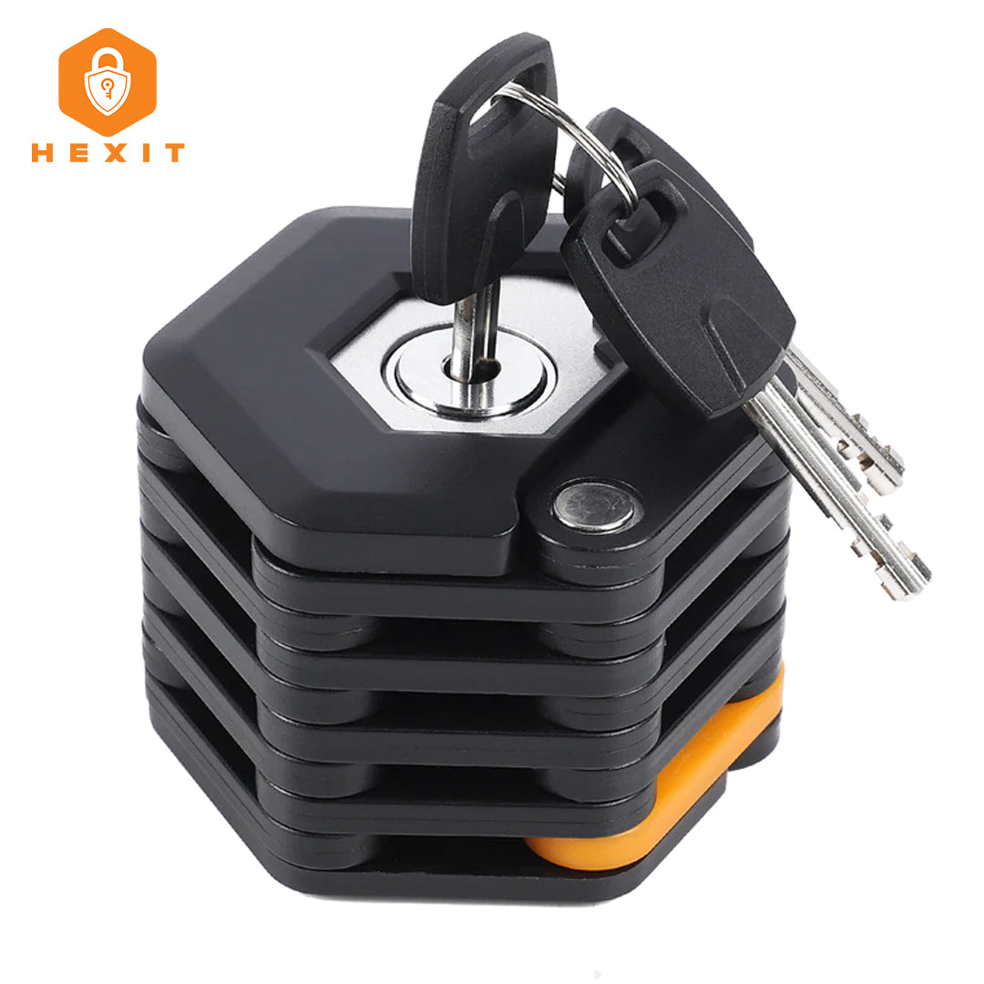 HEXIT™ FoldLock - Kompakt og Lett Sykkellås Luvikno