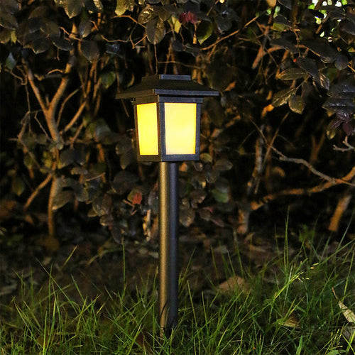 Moderne Minimalistisk Vanntett Solfylt Firkantet ABS PVC LED Utendørs Landskapslys For Hage | Luvikno