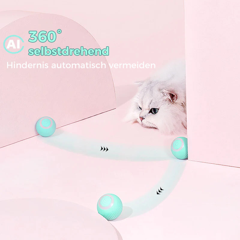 Intelligent Electric Self-Rolling Cat Toy Ball | Luvikno