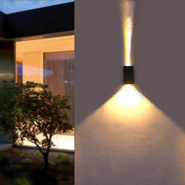 Solar Simple Trapezoid Utendørs Vanntett LED Vegglampe | Luvikno