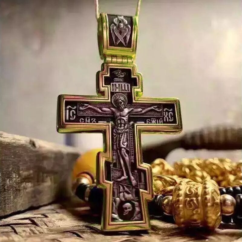 Vintage Cross Necklace Luvikno