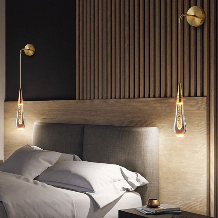 Luvikno | LumeTear Luxe LED Vegglampe Dimbar Dråpe Design for Soverom og Stue