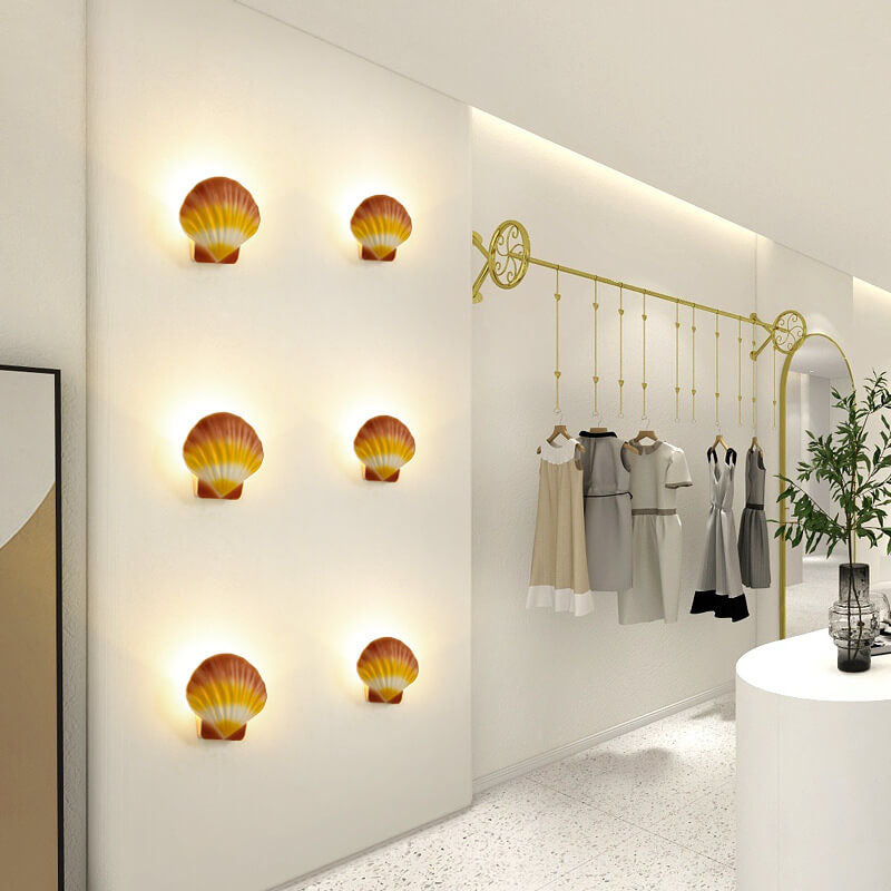 Utendørs Kreativ Skall Design Aluminium LED Vanntett Vegglampe | Luvikno