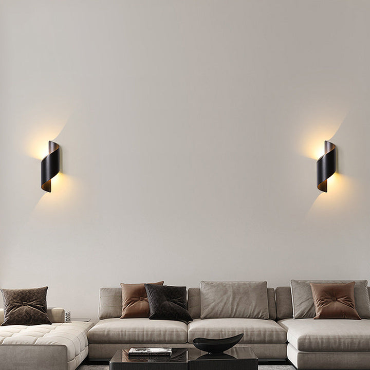LED Vegglampe med minimalistisk aluminiumsdesign Luvikno