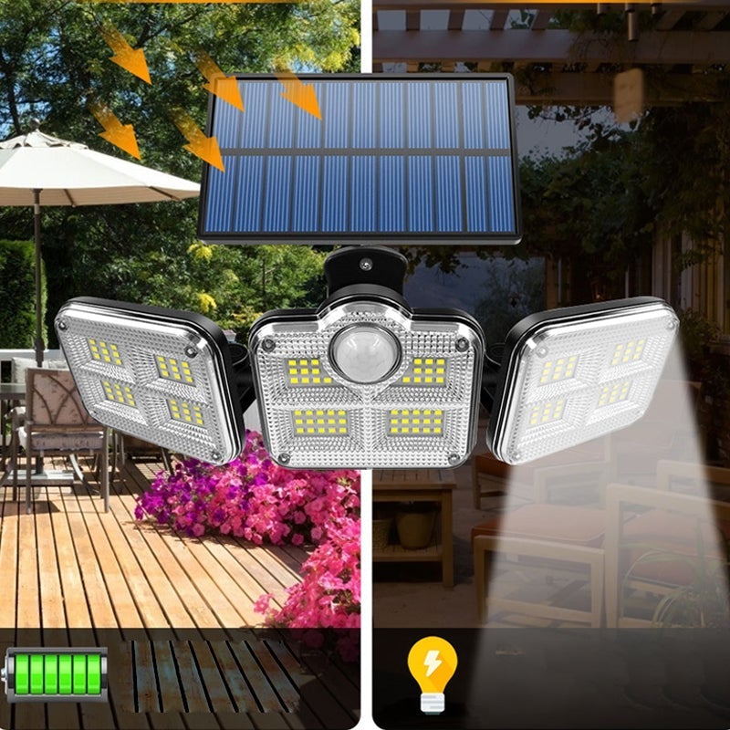 Solar Induksjon Vegglys Split med Fjernkontroll | Luvikno