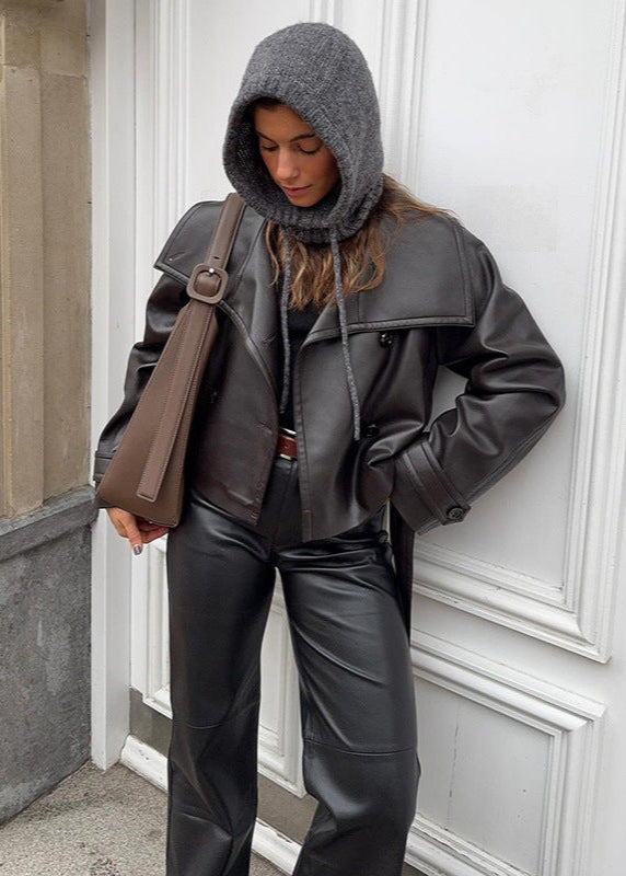 Luvik | Mokkanahkajakke – Minimalistisk Biker Chic