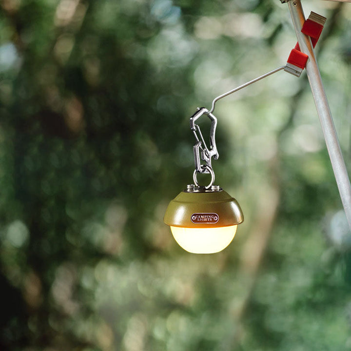 Moderne Kreativ Vannavstøtende Orb Metall PC LED Camping Utendørs Lys For Utendørs Patio | Luvikno