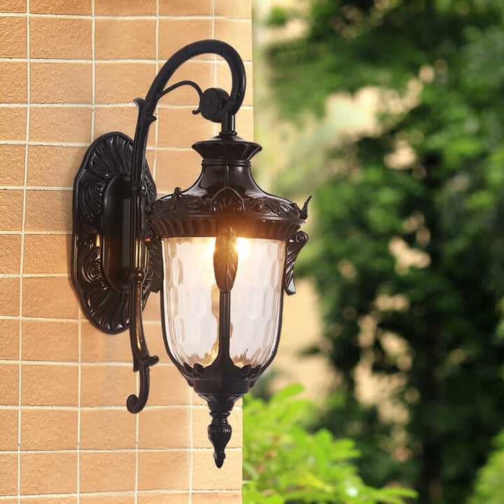 Europeisk Deluxe Lantern Utendørs Vanntett 1-Lys Vegglampe | Luvikno