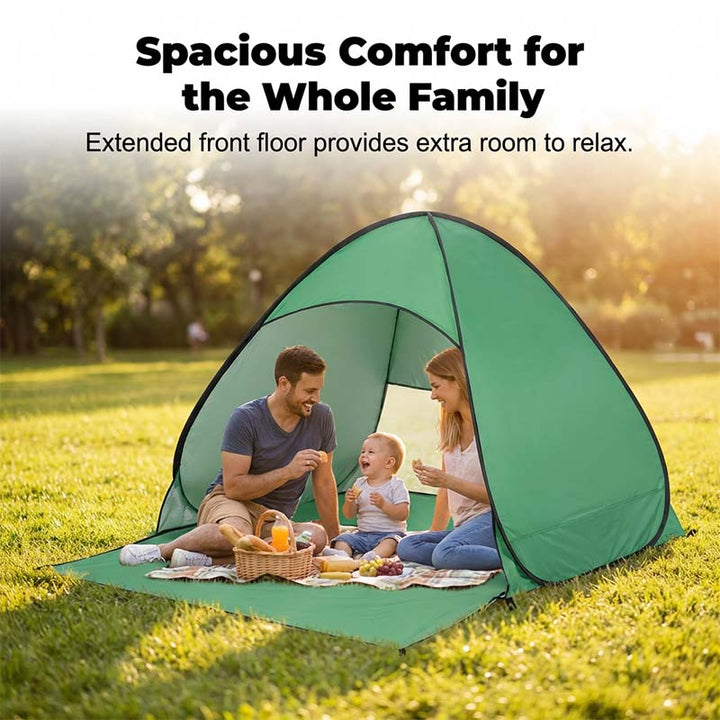 SunSail Breeze Pop-Up Strandtelt 98% UV Beskyttelse | Luvikno