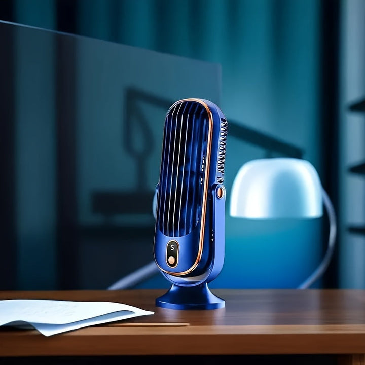 Bærbar luftkondisjoneringsvifte - Stor batteri, dobbeltmotor, 5-trinns luftkjøler med 720° surround luftblåser - Ideell for kontor, camping, utendørs RV, USB-vifte - Flott gave til Thanksgiving, Halloween, jul | Luvikno