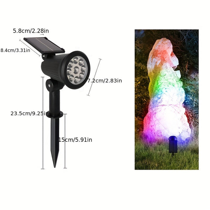 SolarLuxe Spotlight - Bærekraftig 9LED Hagebelysning | Luvikno