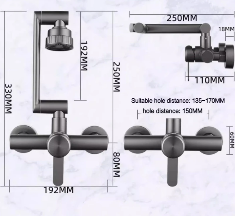 FlexSteel 4-Positions Veggkrane Luvikno