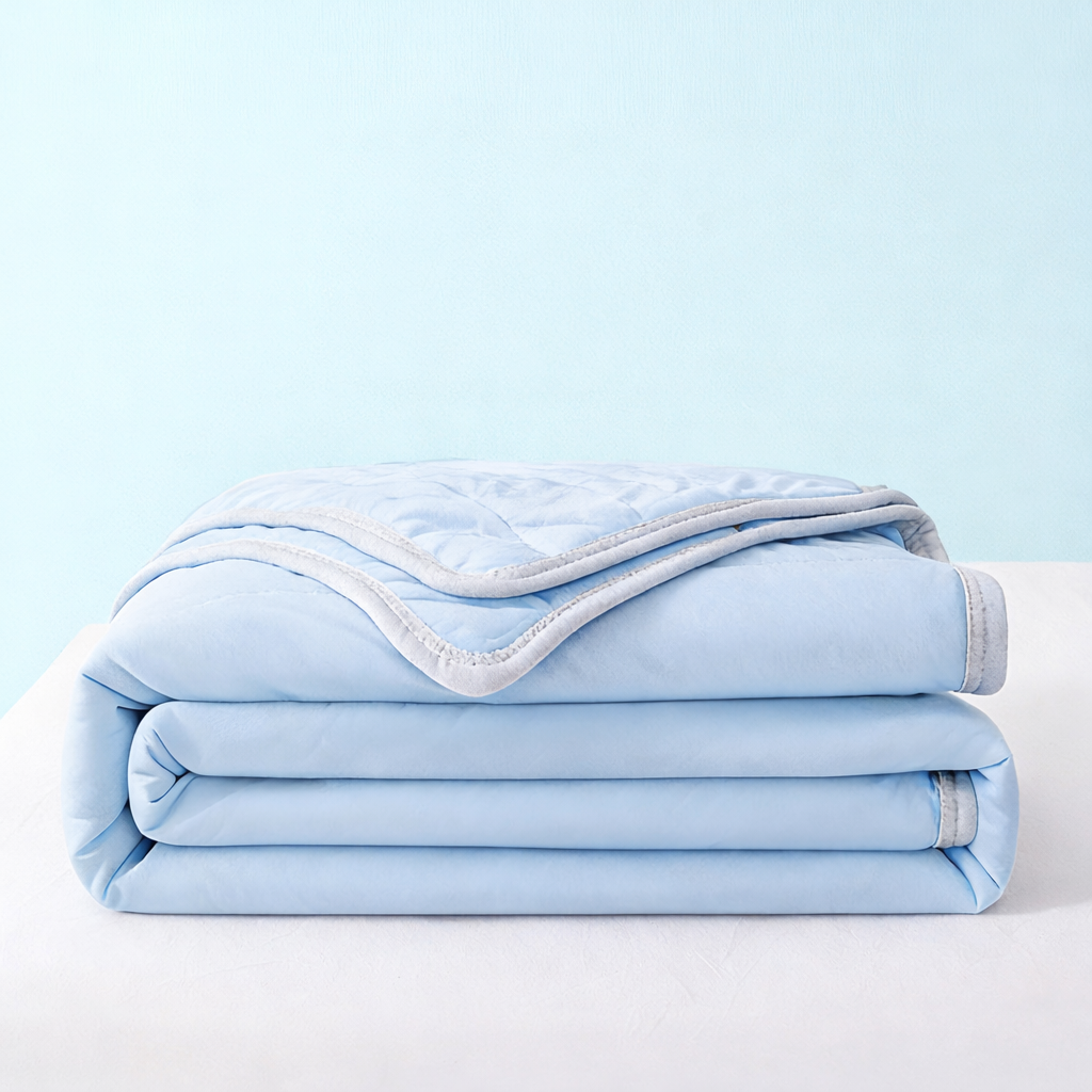 Cooling Ice Silk Summer Blanket – Lightweight, Washable, Soft Quilt for Babies & Adults | Luvikno
