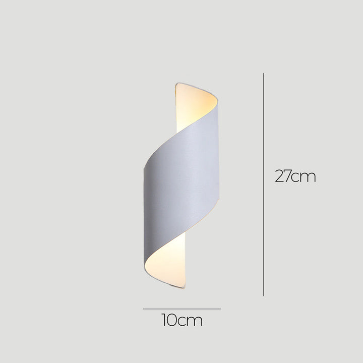 LED Vegglampe med minimalistisk aluminiumsdesign Luvikno