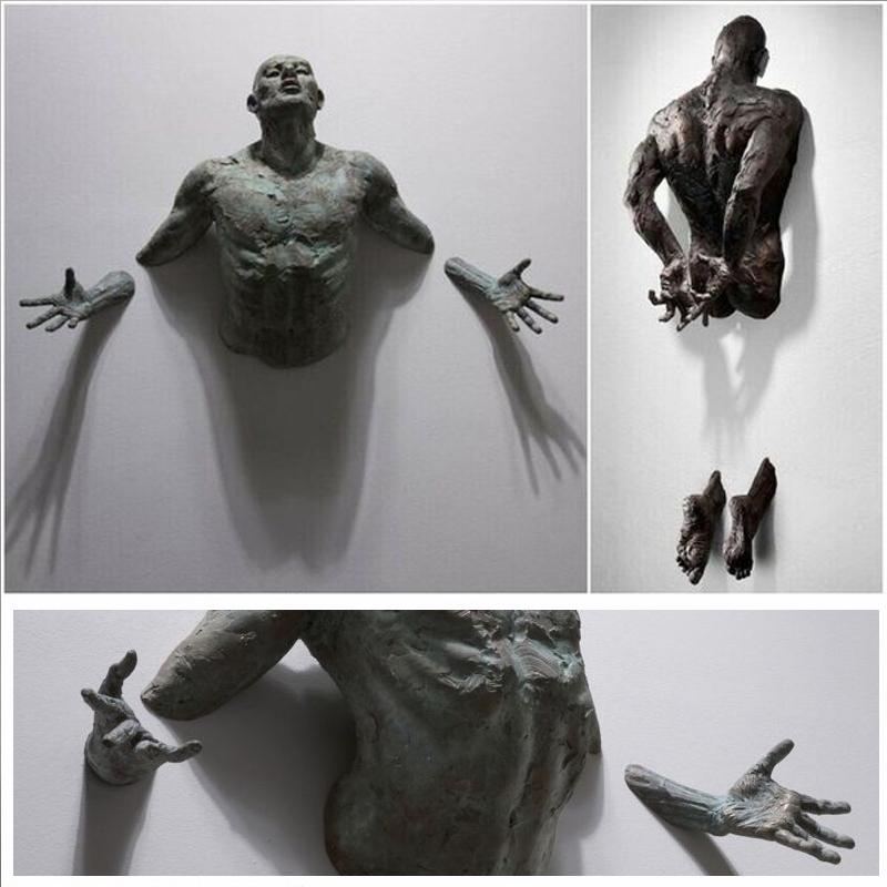 Art of Wall Sculpture Ornament Laget av Resin | Luvikno