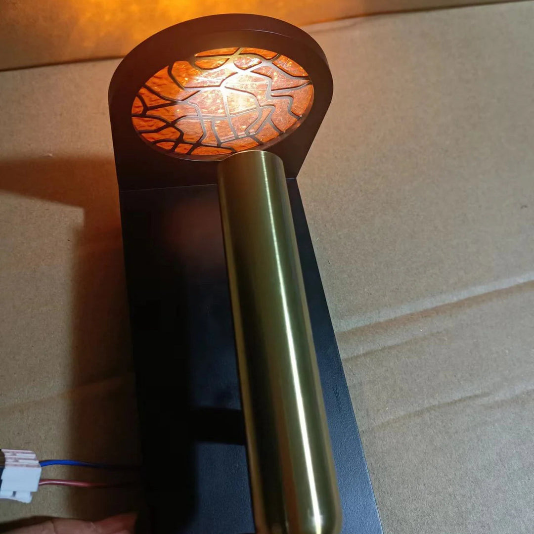 Justerbar nordisk LED-vegglampe med flammeeffekt Luvikno