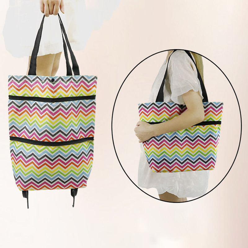 Foldbar Handlebag med Hjul | Luvikno