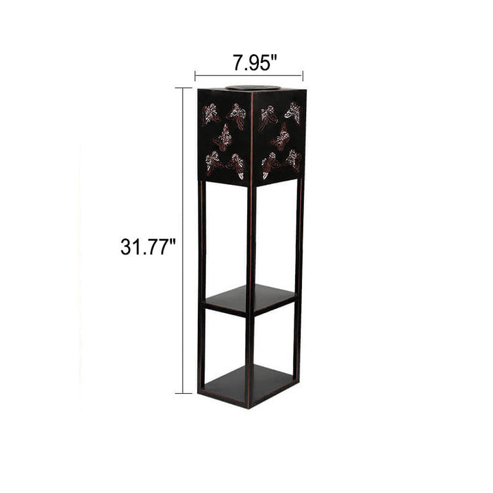 Solar Butterfly Light Shadow Square Shelf Planter Light Garden Decorative Outdoor Waterproof Patio Outdoor Light | Luvikno
