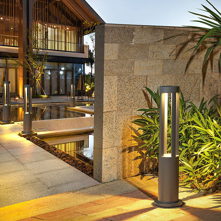 Moderne Minimalistisk Vanntett Sylinder Firkantet Aluminium LED Landskapslys For Hage | Luvikno