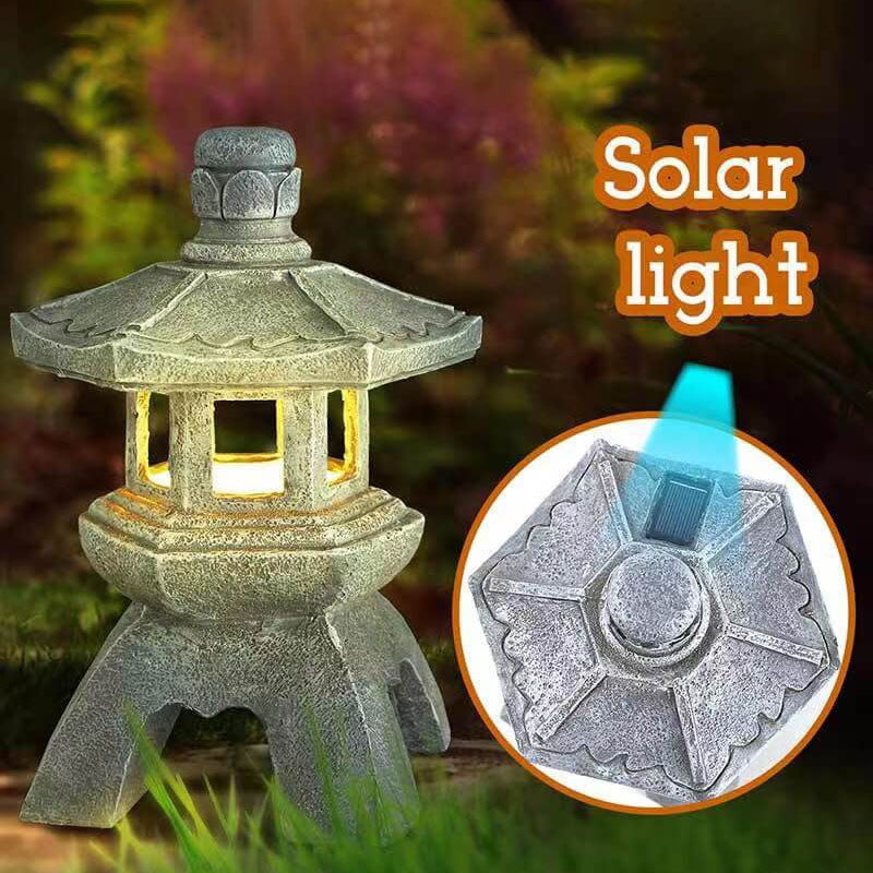 Retro dekorativ solturbinresin LED utendørs landskapsbelysning | Luvikno