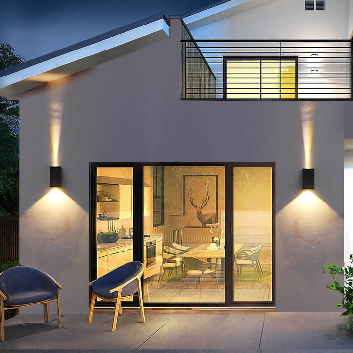 Solar Simple Trapezoid Utendørs Vanntett LED Vegglampe | Luvikno