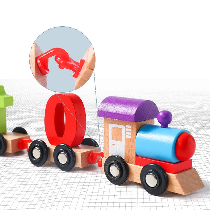 Wood Digital Pull Toy Luvikno