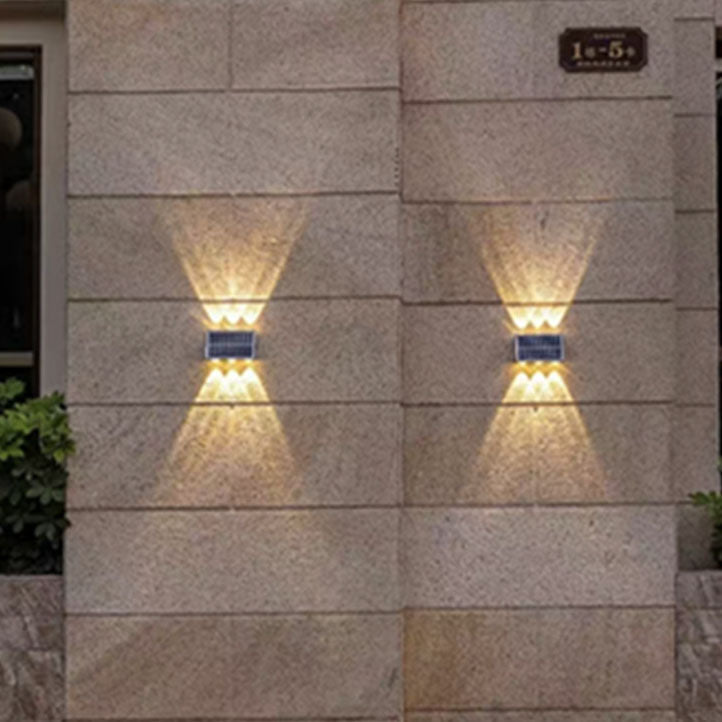 Moderne industriell sol vanntett ABS søyle LED vegglampe for utendørs terrasse | Luvikno