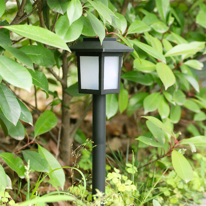 Moderne Minimalistisk Vanntett Solfylt Firkantet ABS PVC LED Utendørs Landskapslys For Hage | Luvikno