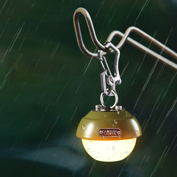 Moderne Kreativ Vannavstøtende Orb Metall PC LED Camping Utendørs Lys For Utendørs Patio | Luvikno