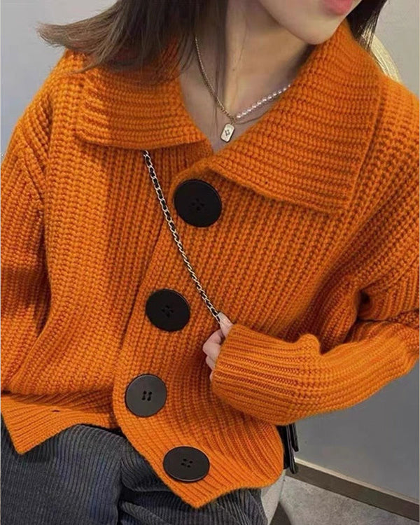 Luvik | Cardigan med store knapper for kvinner