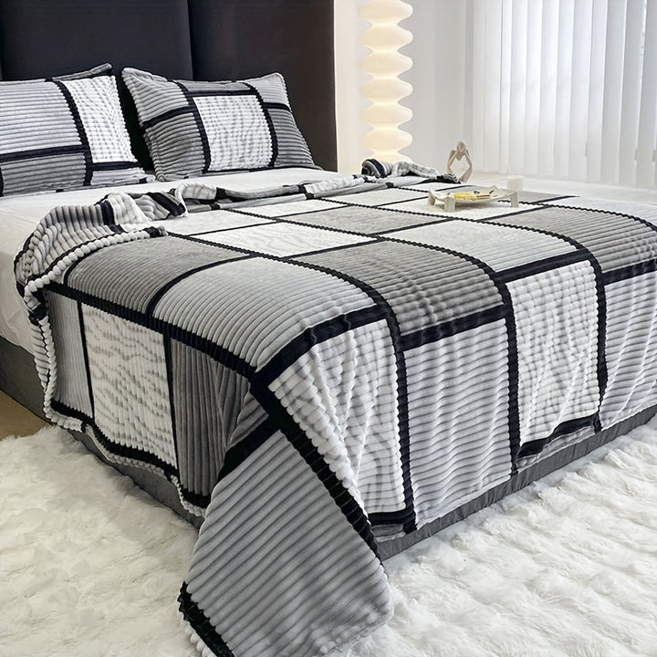 TrendyPlush - Luksuriøs Fløyelspledd for Ultimat Komfort Luvikno