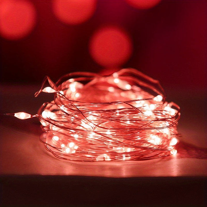 Fairy Lights Batteridrevet Kobbertråd Lyskjede Luvikno