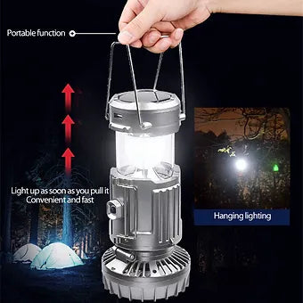Lanterns Camping Solar Fan LED Light | Luvikno