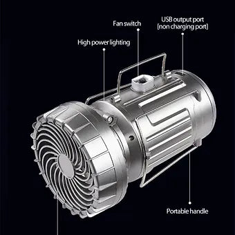Lanterns Camping Solar Fan LED Light | Luvikno