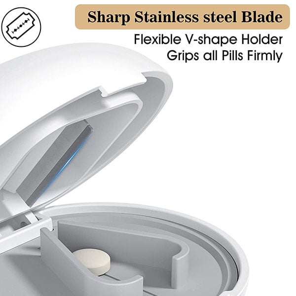 Pill cutter with dispenser | Luvikno