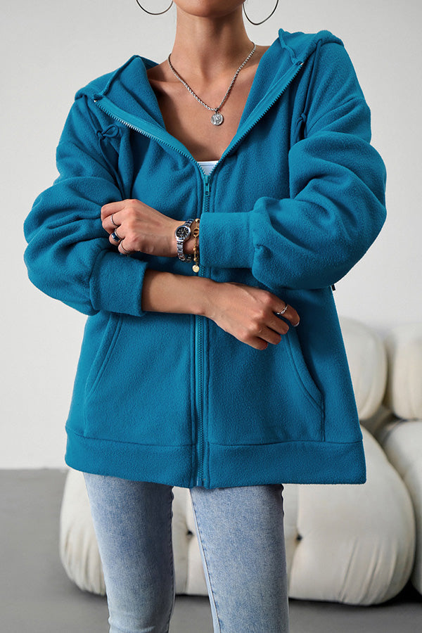 Luvik | Ledig strikk cardigan med hette