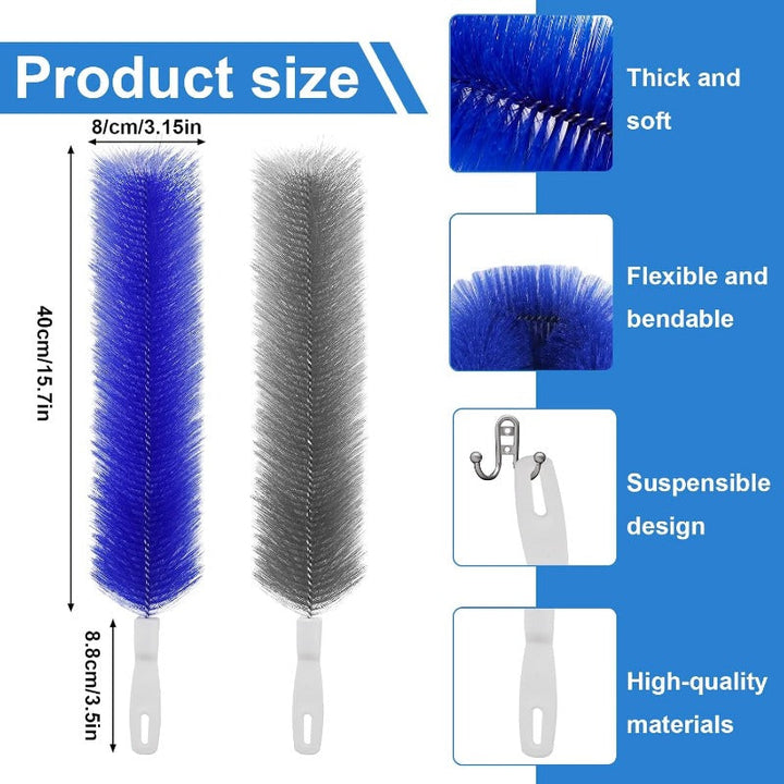 Fleksible Mikrofiber Viftkoster – Gjenbrukbare Rengjøringsverktøy for Blader, Ventiler & Persienner Luvikno
