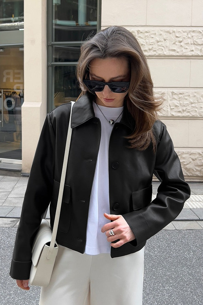 Luvik | Moto-tyylinen nahkatakki